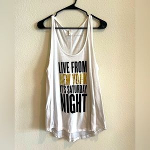 “Live From New York It’s Saturday Night” Women’s Size XL Tank NBC SNL NYC 30Rock